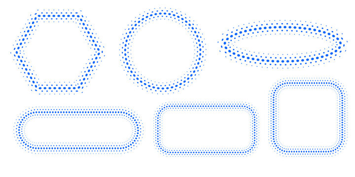 Blue pixelated rectangular shape with white plus and minus symbols on a white background isolated on a transparent background