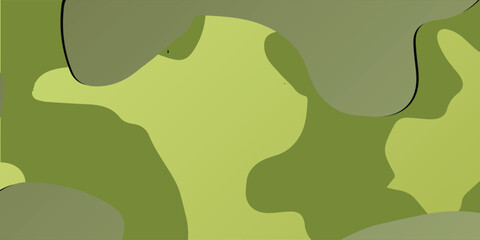 Abstract green camouflage pattern with organic shapes. © Fendik eps
