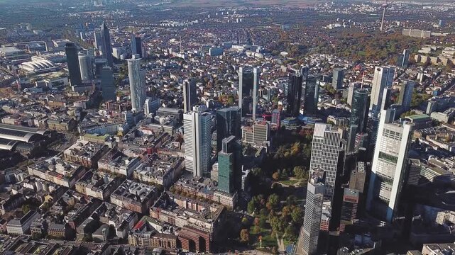 beautiful landscape - frankfurt am main at sunset 