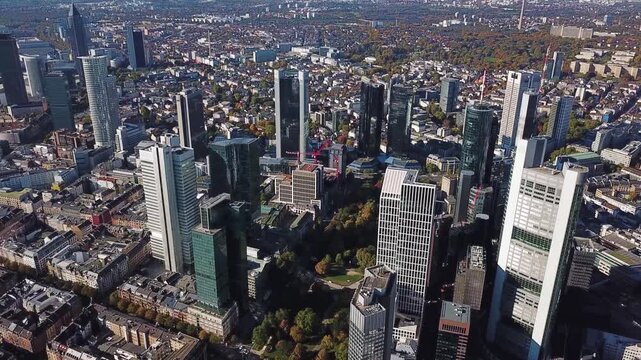  beautiful landscape - frankfurt am main at sunset 