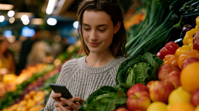 early adopter community member photographed using beta product in everyday grocery store setting, genuine unsolicited satisfaction visible in expression, surrounding shoppers indifferent to quiet re