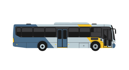 Modern city bus illustration © Janda