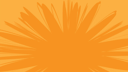  Abstract orange sunburst background with dynamic radial explosion lines. © Muhammad