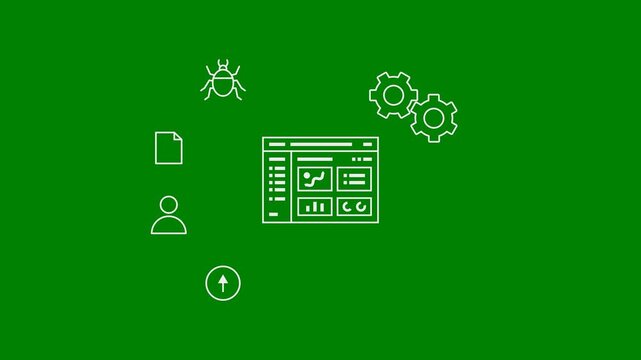 Maintenance Overhead, Product Maintenance, Ongoing Platform and Service Maintenance, Website or App Maintenance, Running or Maintenance Cost - Minimal Flat Design - Green Screen, 7.5% Gray