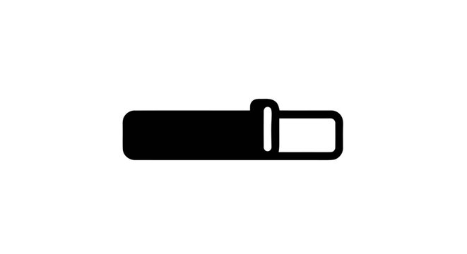 Black and white lighter icon.