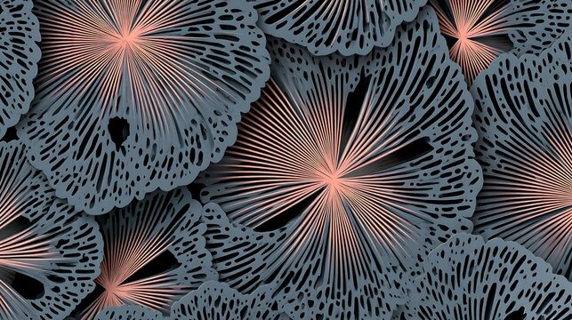 Black and white radial mandala pattern with intricate geometric and dot