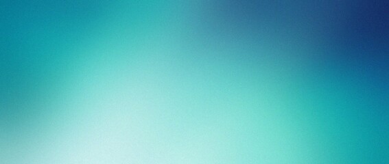 Obraz premium Soft blue light gradient background with bright center glow Grainy noise texture gradient background