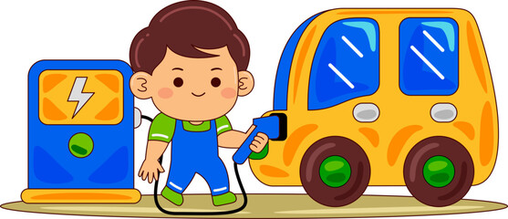 Naklejka premium kids world environment day illustration