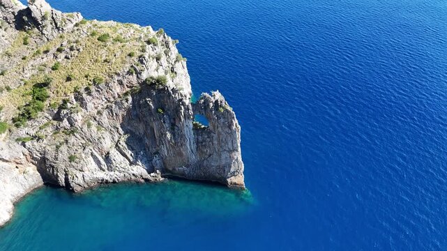 Marvelous summer seascape at Palinuro, in the Cilento region. Province of Salerno, Campania, Italy.