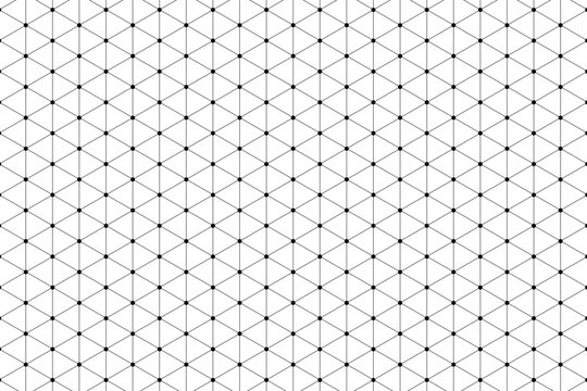 Geometric pattern, seamless triangle grid, black lines on white background, vector design element, abstract texture