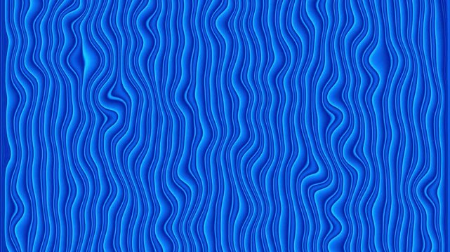 Abstract Wavy Background with Fluid Curved Stripes. Abstract Stripes Motion Loop Backdrop