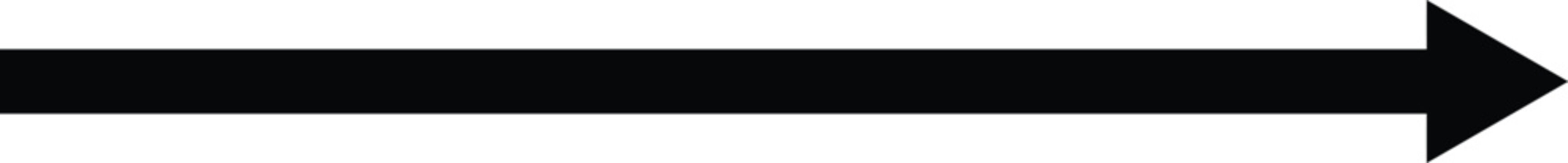 Black arrow pointing right. Arrow shape element