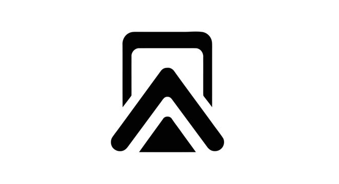 Geometric shapes logo design element.