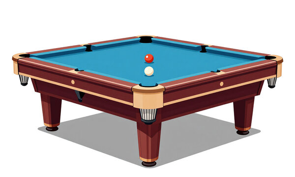 pool table centered sleek design subtle shadow beneath balls soft diffused studio lighting highlighting texture