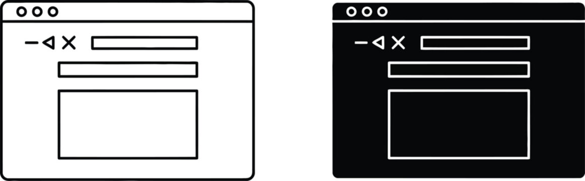 Light and dark browser window mockups comparison