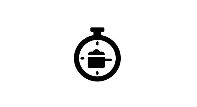 Stopwatch timer icon symbol tool.
