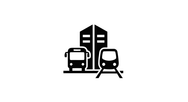 Trains and Railway Station Structures.
