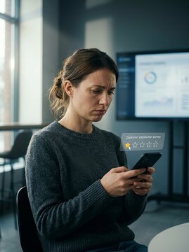 Customer dissatisfaction and negative feedback. For customer experience management, online reputation monitoring, satisfaction surveys, CRM solutions, review analytics, and business performance report