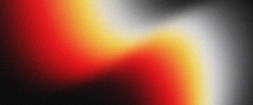 Energetic abstract light leak with warm red orange and yellow gradient transitioning to cool gray and black tones.