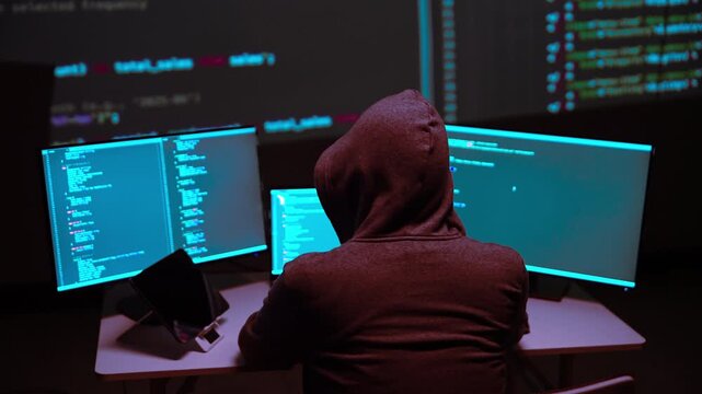 Hacker Programming on Multiple Monitors with Code Display