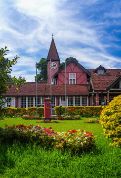 Image of the old post office building in the city of Nuwara Eliya, Sri Lanka, Asia	