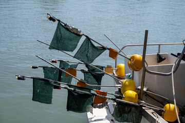 Fishing nets and yellow buoys © Peter Buchacher