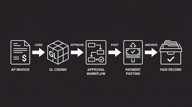 Ap invoice process flowchart with gl coding approval