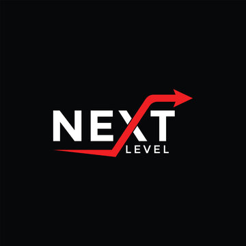 next business logo design, next-level logo design template, logo design, next level icon, Level up, logotype, icon design