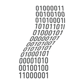Binary code sequence data stream for digital programming and coding