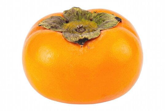 Fresh Ripe Orange Persimmon Fruit