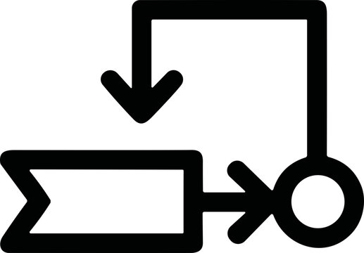 Abstract flowchart diagram with arrows and shapes, representing process and workflow