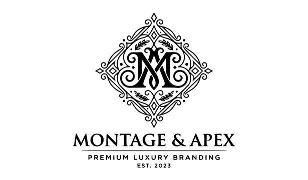 Luxury Monogram Vector Logo Collection Editable Premium Brand Identity