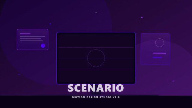 Scenario Motion Graphics Studio Logo Animation.