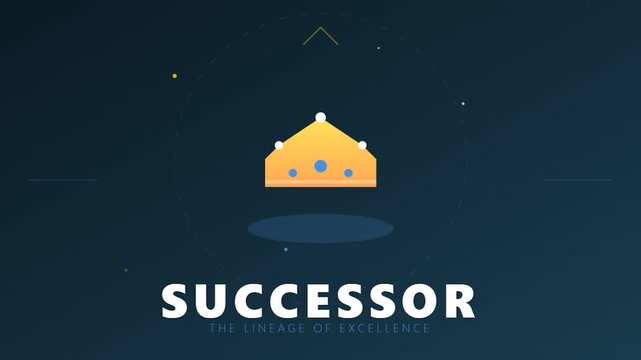 Succession Concept Crown Symbolizing Leadership and Power.