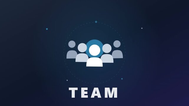 Teamwork Concept Icon Representing Collaboration and Unity.