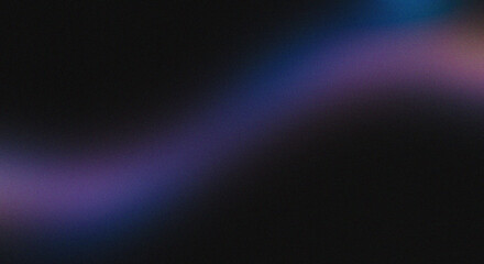 Obraz premium Colorful Wavy Light Streak on Black Background