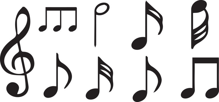 music notes vector
