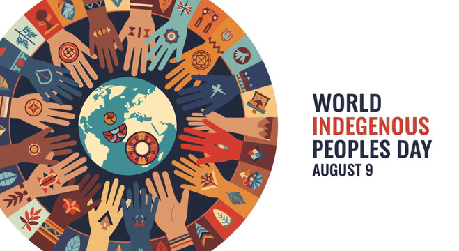 Diverse hands around the globe united.
