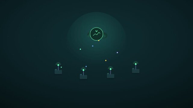 ESG Performance Improvement Animation With Sustainability Growth Indicators
