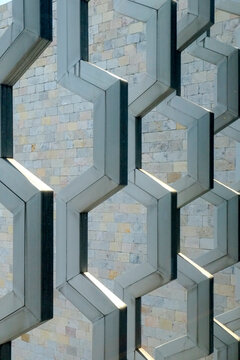 Geometric Architectural Wall Pattern