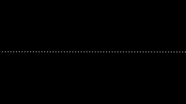 Sound wave audio spectrum black background, audio waveform spectrum animation.White line audio wave visualization on transparent background.Sound wave animation isolated on black background.