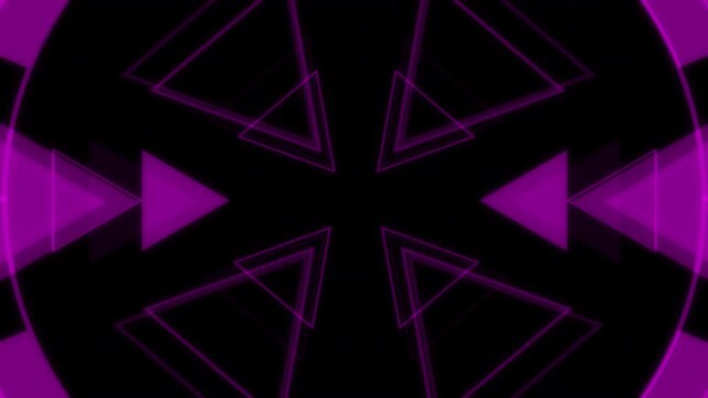HUD Radar Lock On Target Loop Triangles Purple Animation Loop