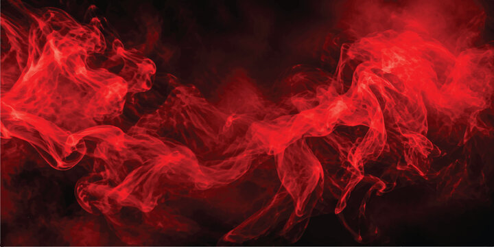 Red fire and smoke abstract background