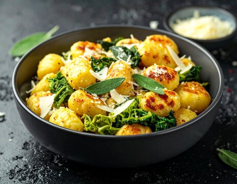 Wirsingpfanne mit Gnocchi und Salbei