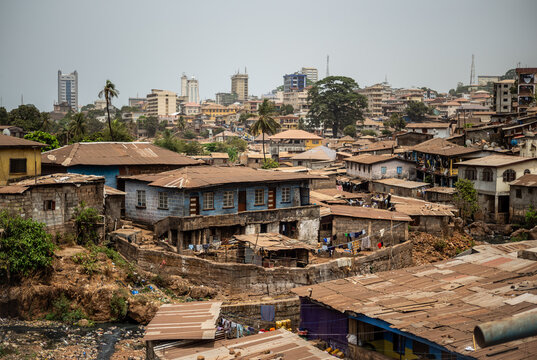 Midday Skyline of Freetown, Sierra Leone