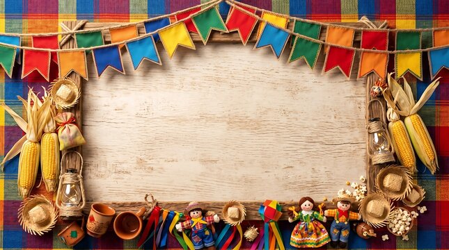 Festive june festival party border