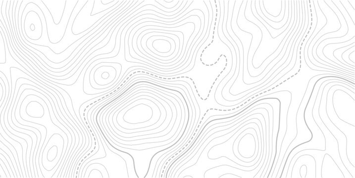 The concept of a conditional geography scheme and the terrain path. Ultra wide size. Map on land vector terrain Illustration. Strong Connection to Natural Geography.

