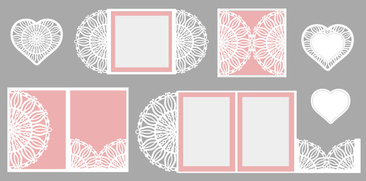 Simple Mandala Pocket Card Cutting Template Designs