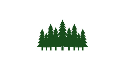 Minimalist Forest Silhouette Icon Vector Illustration © Ilyas Raziq Zayyan A