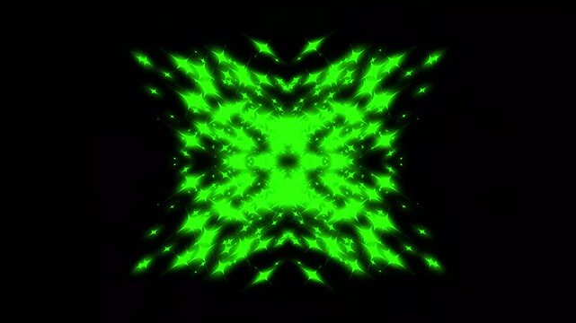 Futuristic shiny star field effect, with glowing yellow and green parple cyan, seamless background animation loop of intense luxury celestial glimmers or romantic magic portal backdrop design. 4k